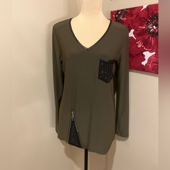 Joseph Ribkoff Safari Top Style 194119, size 12 - Picture 2 of 9